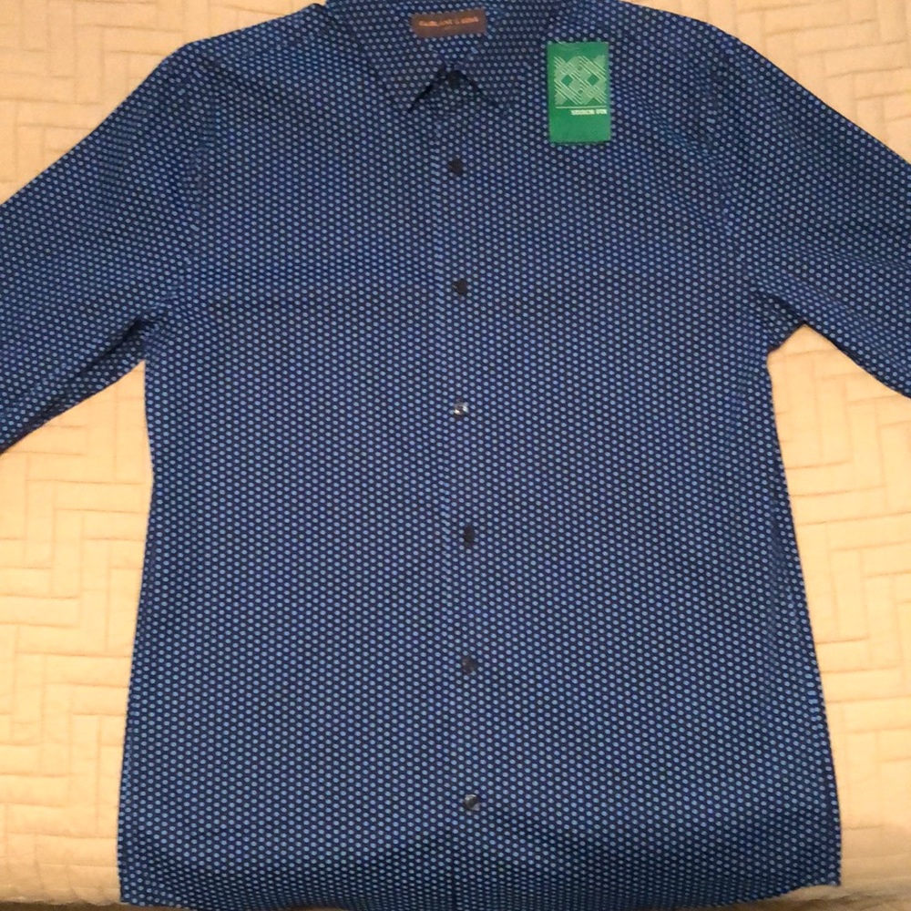 Fairlane & Sons stretch Oxford L-slim